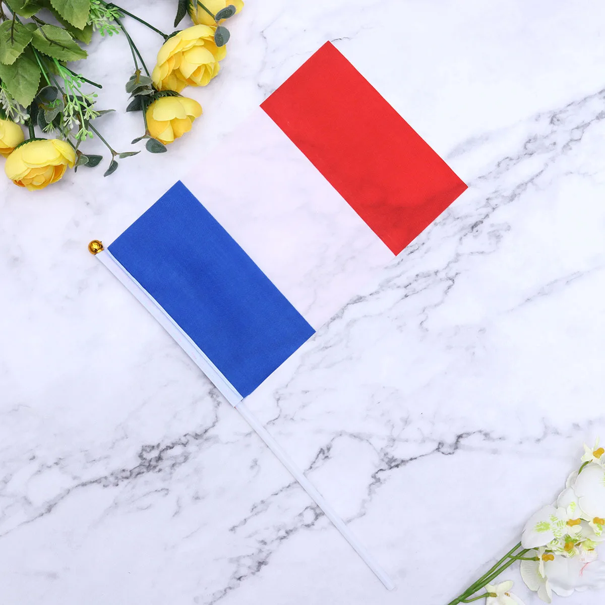 50 قطعة من أعلام الدولة على عصا ديكورات الأحداث العالمية صنعة بديعة لمسة ناعمة مثالية للمعرضات