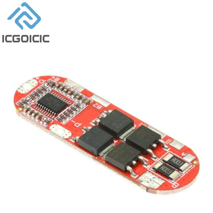 3S 4S 5S Защитная плата литий-ионного аккумулятора для тройного полимерного лития 20A, непрерывная 40A, пиковая BMS 3/4/5 струн