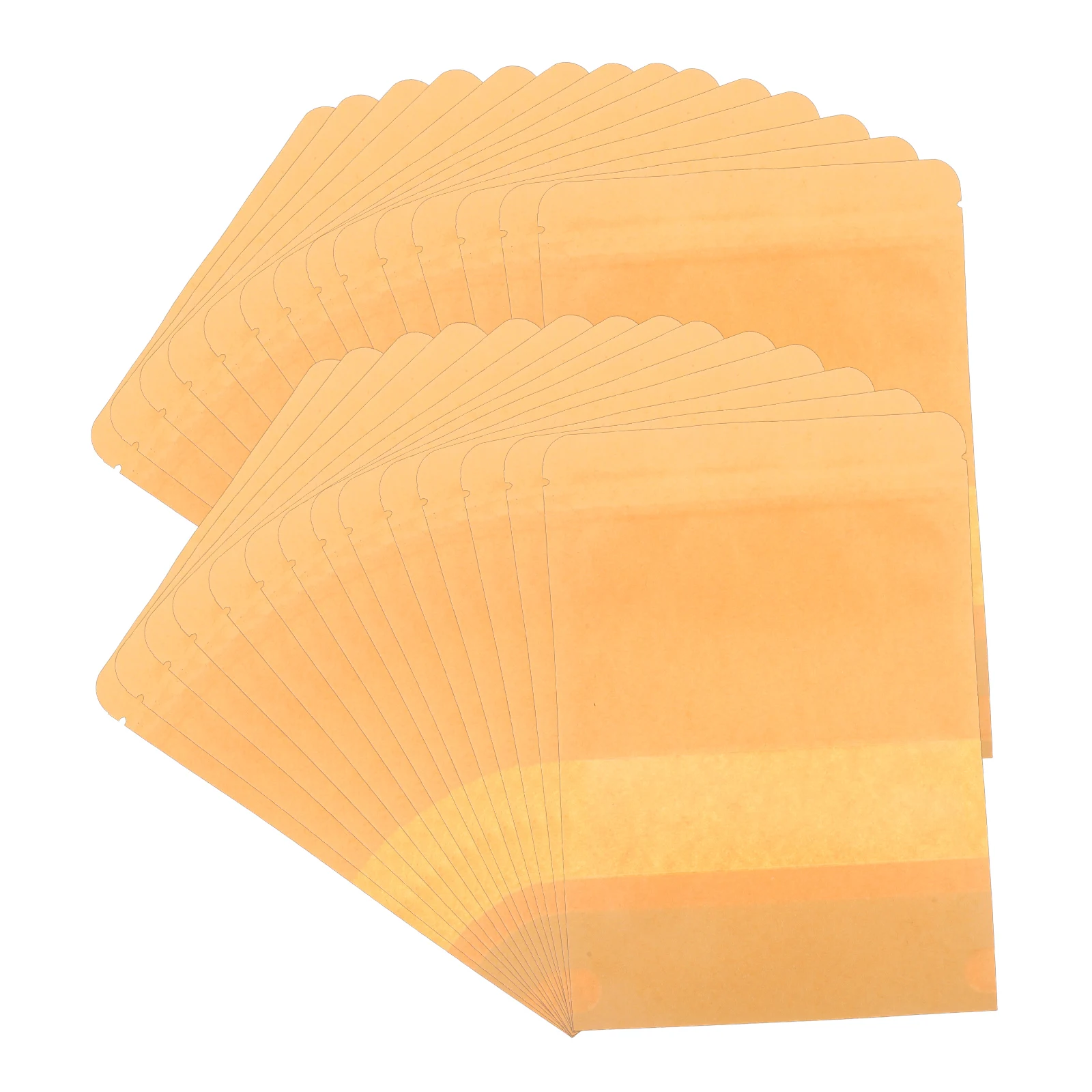 

50 Pcs Food Packaging Bag Resealable Kraft Paper Envelopes Portable Storage Pouches for Snacks Jewelry Candy Grains