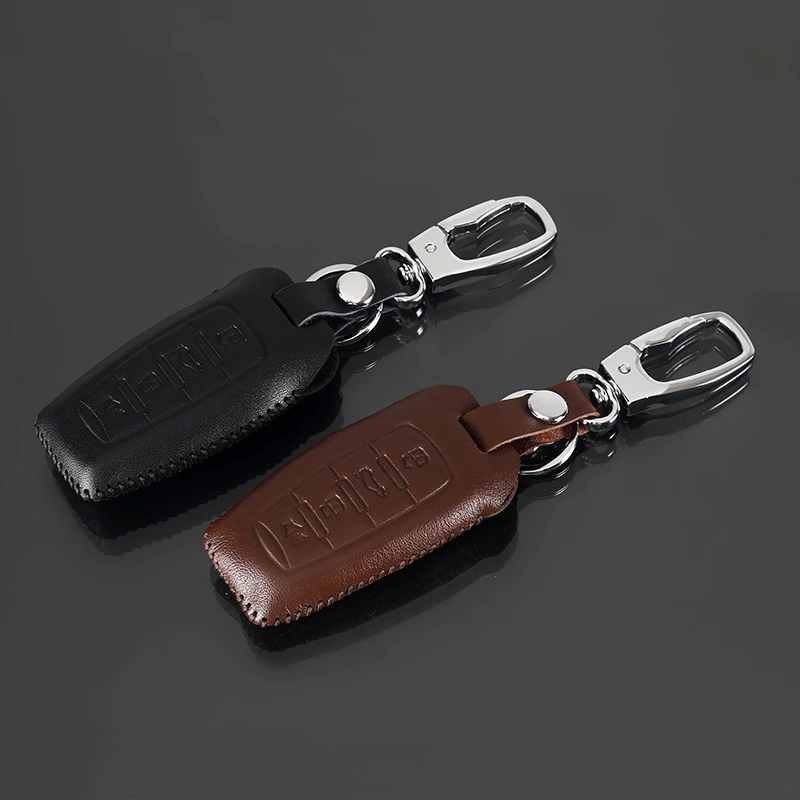 Smart Key Holder for Haval H8 H9 2015-2022 High Quality Top Layer Cowhide Car Key Cover Scratch-resistant Car Accessories