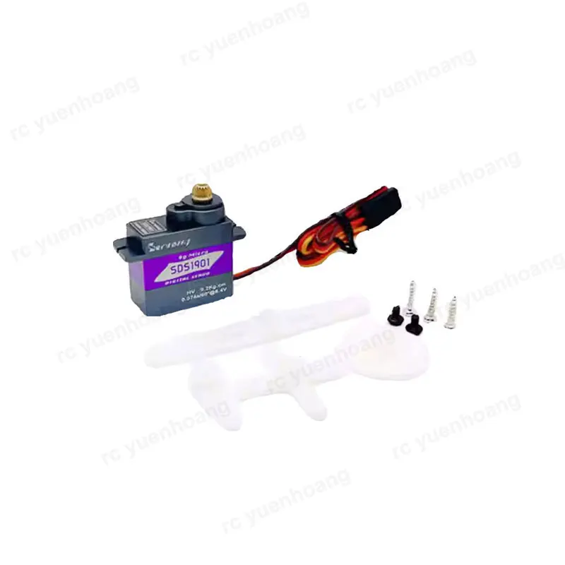 1 peça servomia sds1901hv 9g servo digital metal engrenagem grande motor coreless alto torque para rc carro avião robô acessório