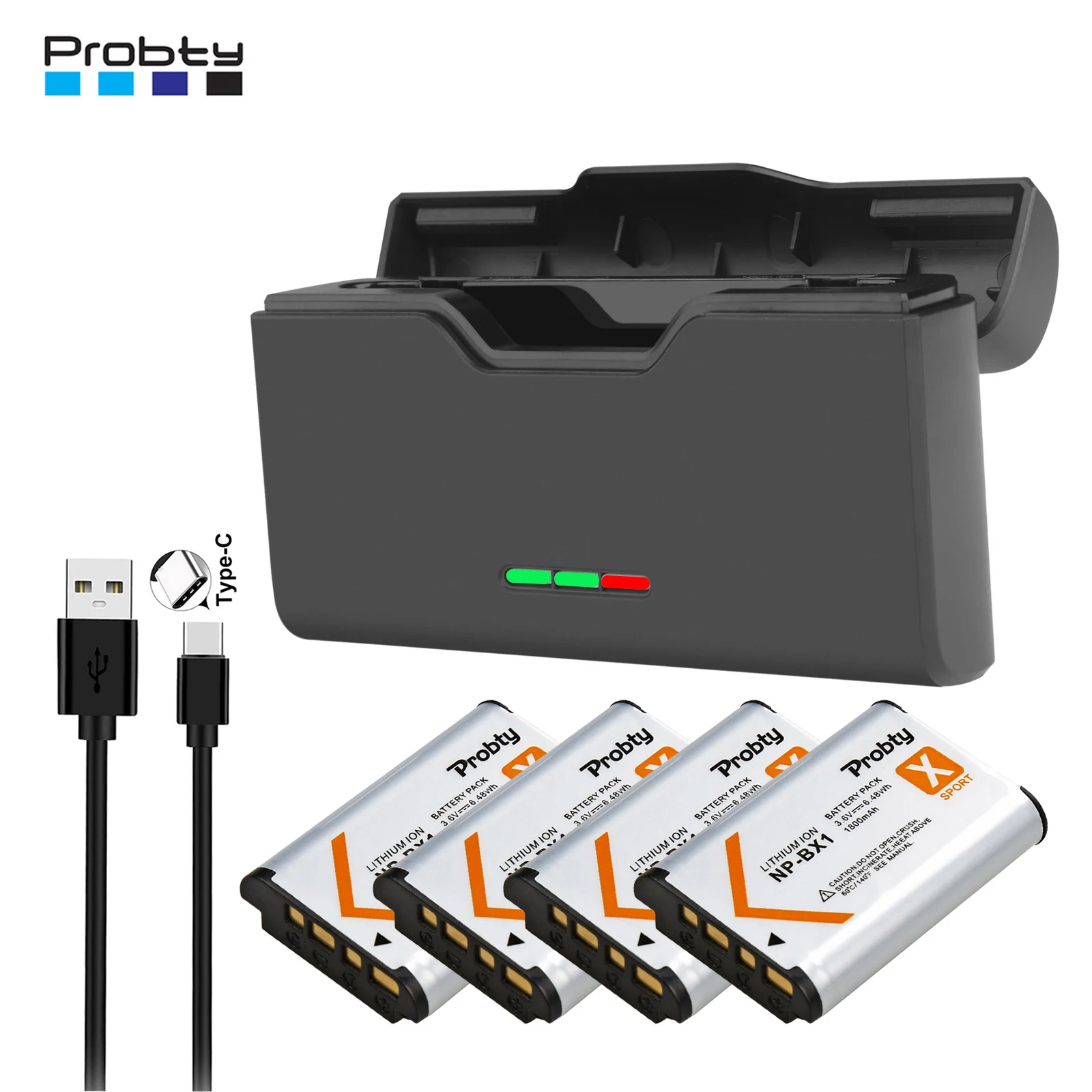 

New 1800mAh NP-BX1 NP BX1 Bx1 battery + Fast Charger Box TF Card Storager for Sony ZV-1 ZV-1F DSC-RX100 WX500 HX300 AS300 M3 M2