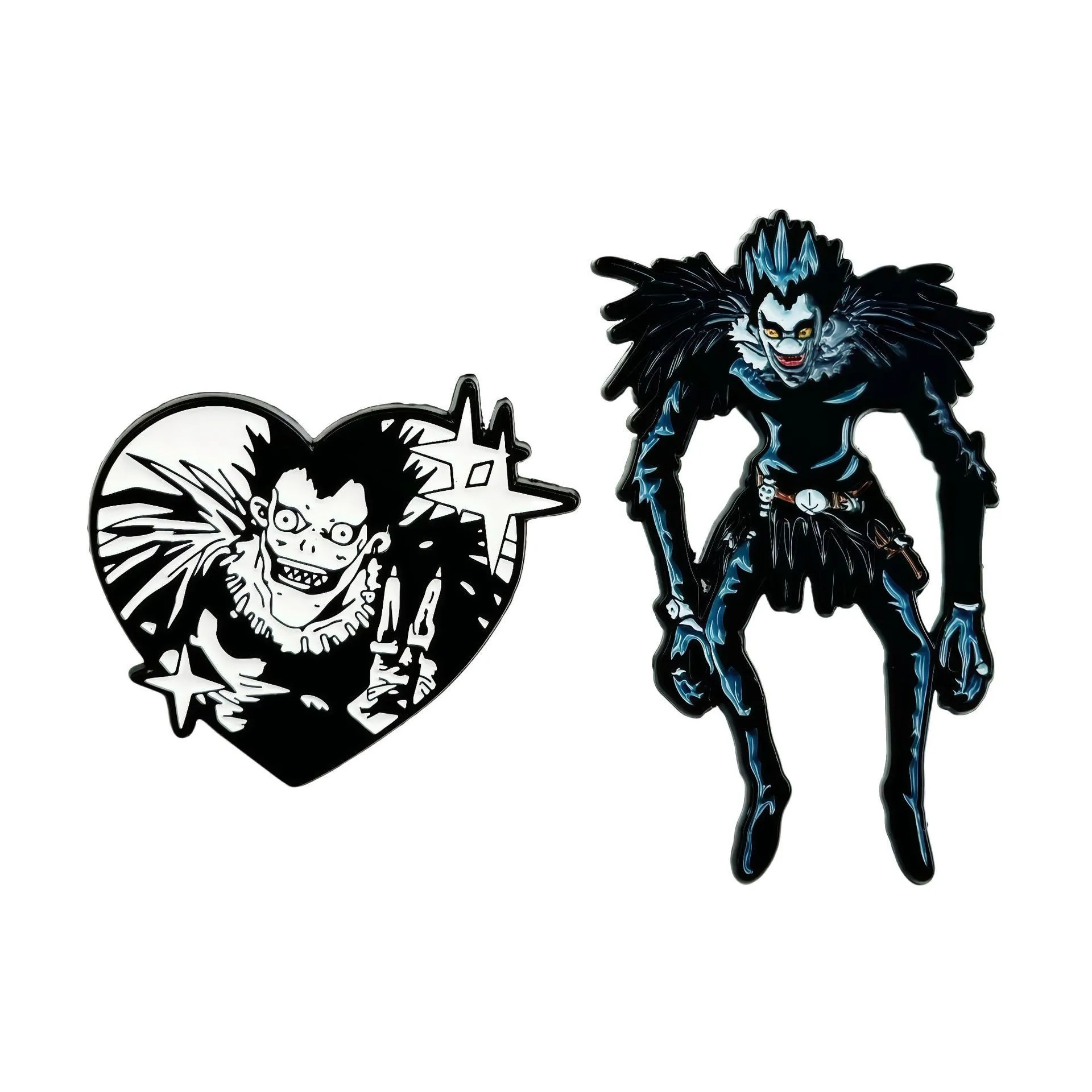 

Death Note Ryuk Badge Metal Accessory Buckle Clothing Backpack Cross Border Drip Oil Brooch for Jewelry Foreign Trade