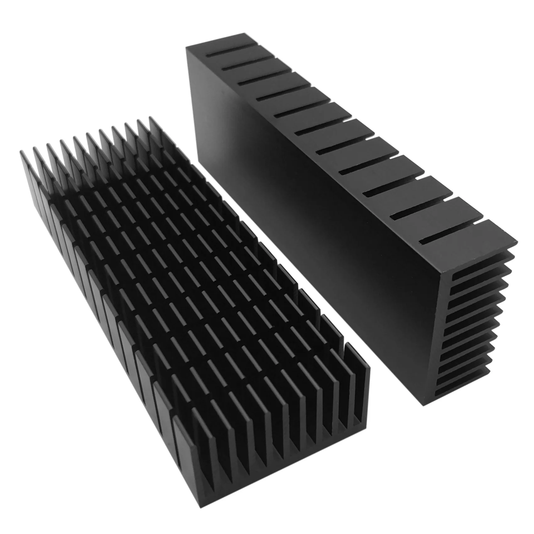 AT63-2 Pcs 40Mm Heatsink Kit 120Mm X 40Mm X 20Mm, Cooler Aluminum Heatsink For Cooling LED Peltier Thermal Module