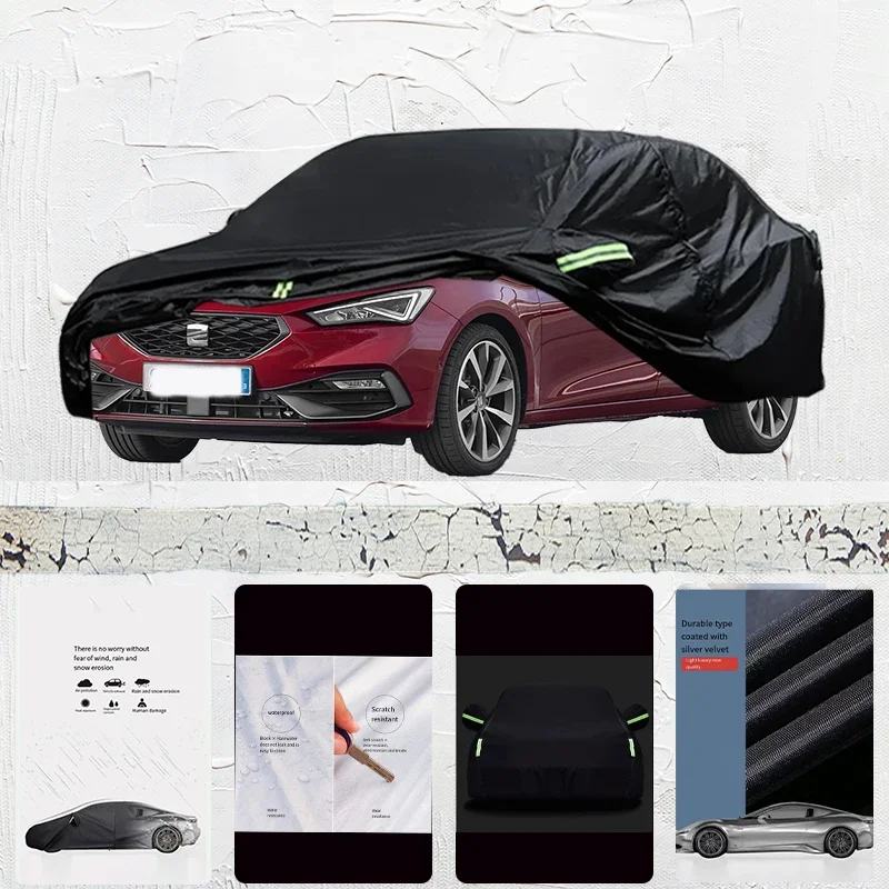 

Car Cover Customized For Seat Leon Outdoor Sun Shade Anti-UV Rain Snow Fog Resistant Cover Dust Proof car outdoor full coverage