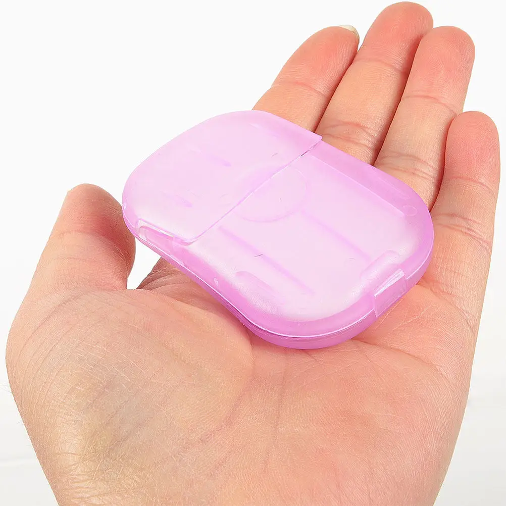 15 Boxes Travel Soap Sheets Gentle All Skin Types Portable Soap Slices for Travel Hiking Camping Hand Wash