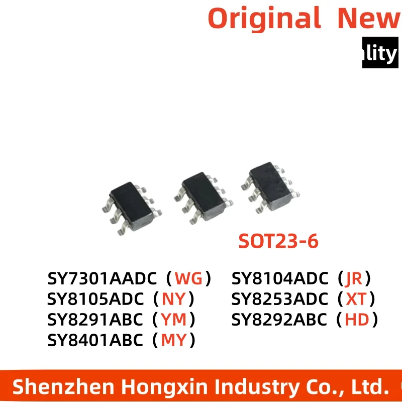 10 pieces of SY8104ADC 8105 8253 8291 8292 ABC 8401 7301AADC SOT23-6 DC-DC power supply chip step-down chip