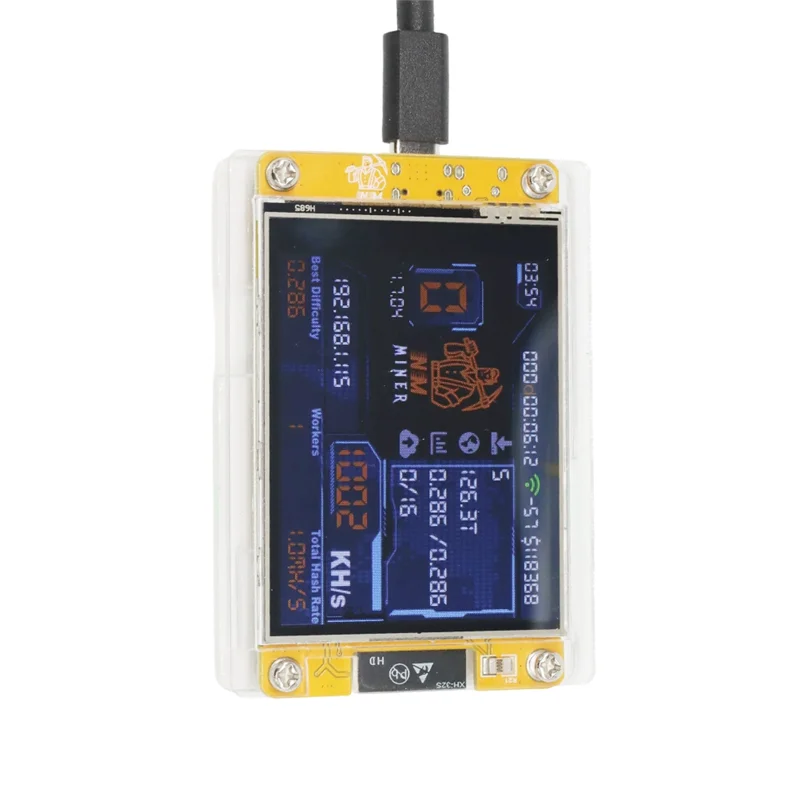 ترقية 1030KH/S Harshrate Bitcoin Crypto Solo Miner Nerdminer 2.8 "شاشة ذكية Nmminer Bitcoin Lottery #3