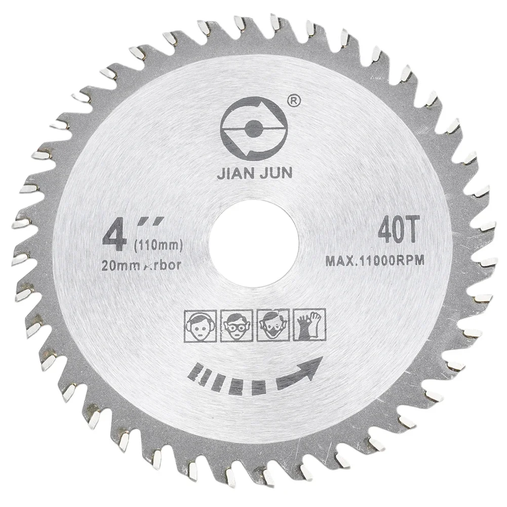 1pc 4in 100mm Circular Saw Blade Wood Cutting Disc 40 Teeth 20mm Bore Cutting Disc Woodworking Saw Blade Wheel Disc