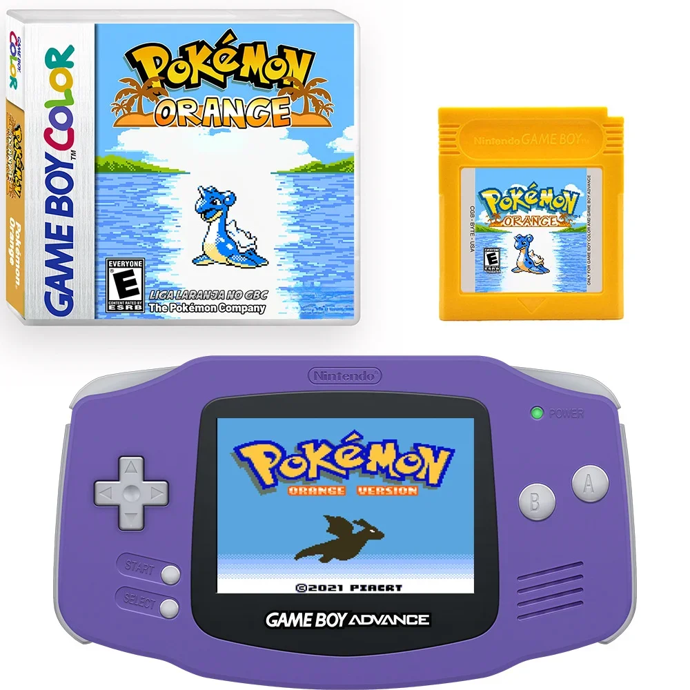 GBC/GBA Game Cartridges Video Game Console Cards Pokemon Orange American Version of The English Game