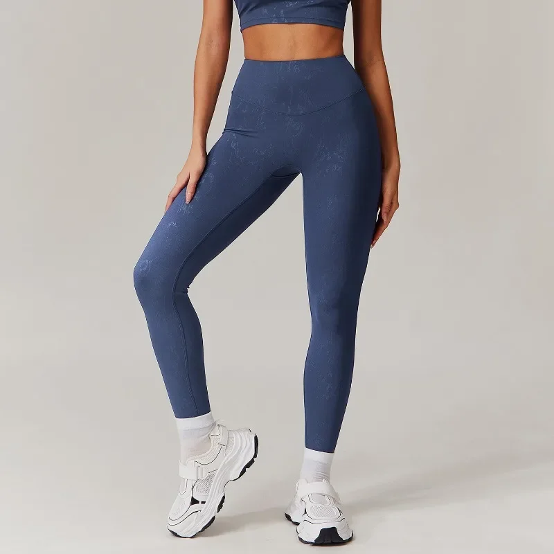 Pmwrun-Legging taille haute pour femme, vêtement actif, tissu à séchage rapide, imprimé feuille, fitness, yoga