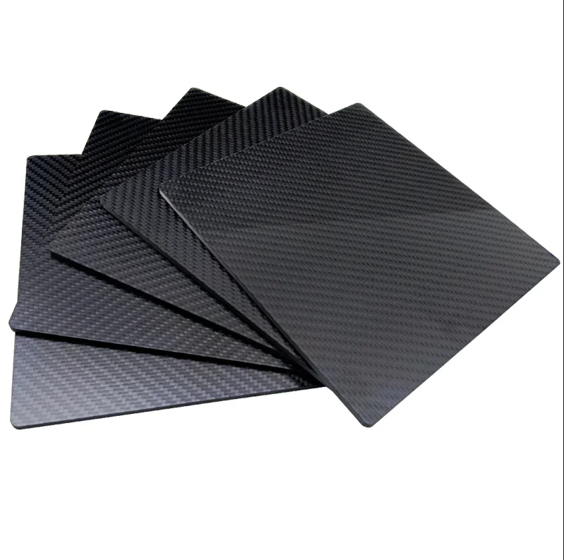 200x300mm 100%Pure Carbon Board 3K Carbon Fiber Plate 1mm 2mm 3mm 4mm 5mm Thickness Carbon Fiber Material For RC UAV/Toys