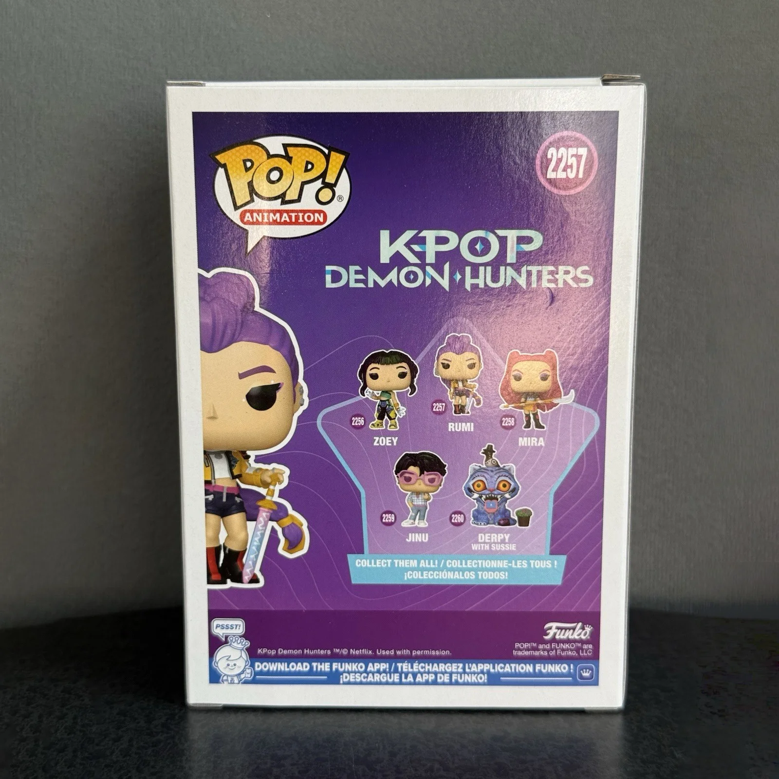 KPop Demon Hunters Rumi Figure Funko Pop! #2257 Official Authentic 4.3 inchs Limited Edition Figures KPop Fans Gift Model Toy
