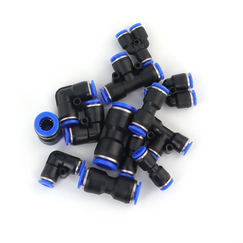 5/10 stücke Luft Pneumatische Rohr Fitting OD 4mm 6mm 8mm 10mm 12mm 14mm 16mm T Y L I Tpye PV Kunststoff Schnell Anschluss Push-In Rohr Schlauch – Detail 4