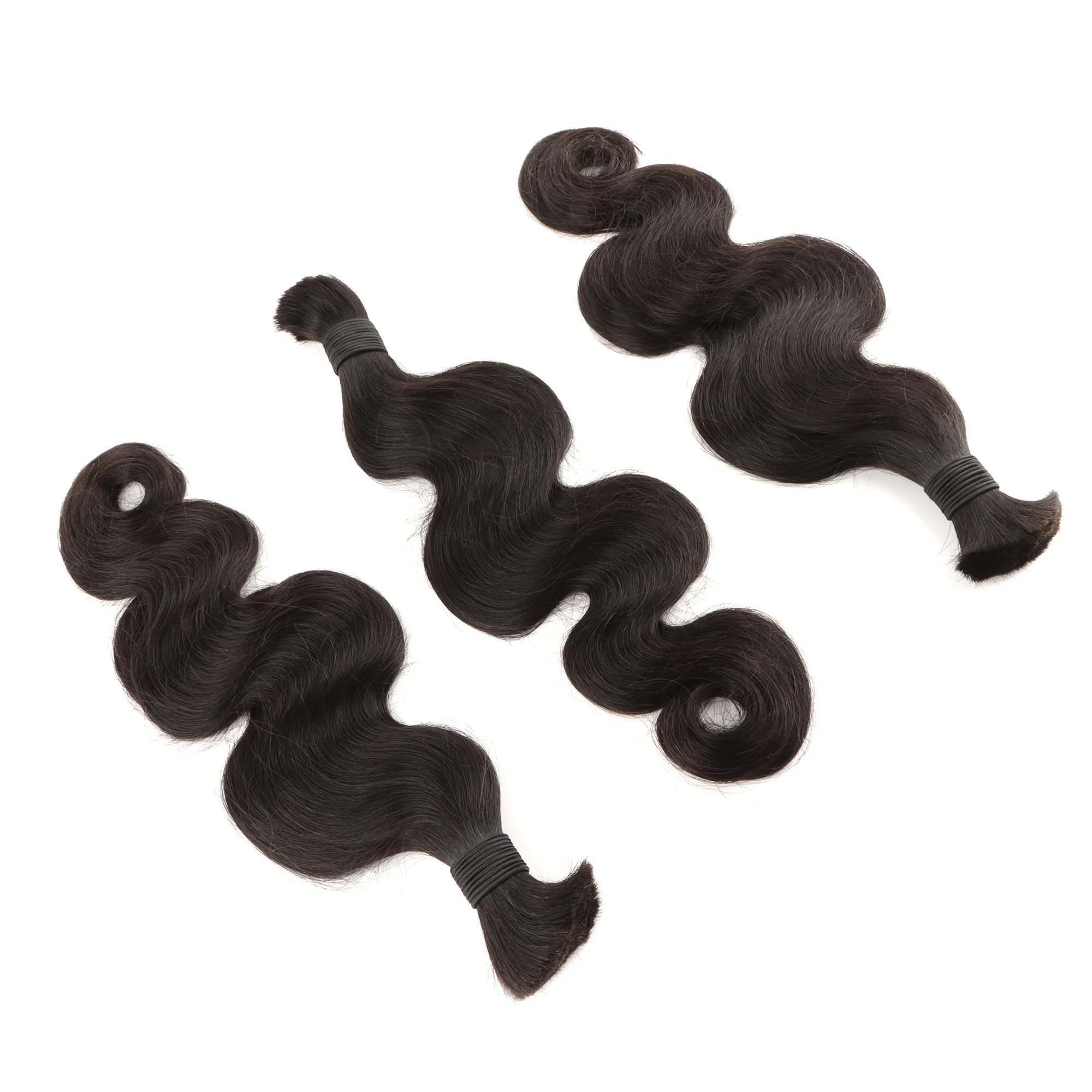 Orientfashion100% Virgin Human Hair Bulk Extension Loose Body Wave Bulk Weaving For Braiding Unprocessed No Weft Deep wave bund
