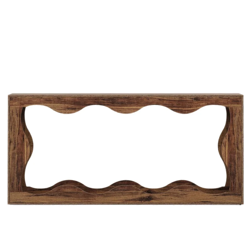 High-end entrance table Medieval wabi-sabi wind strip case Retro homestay case table End view table Light luxury American entran