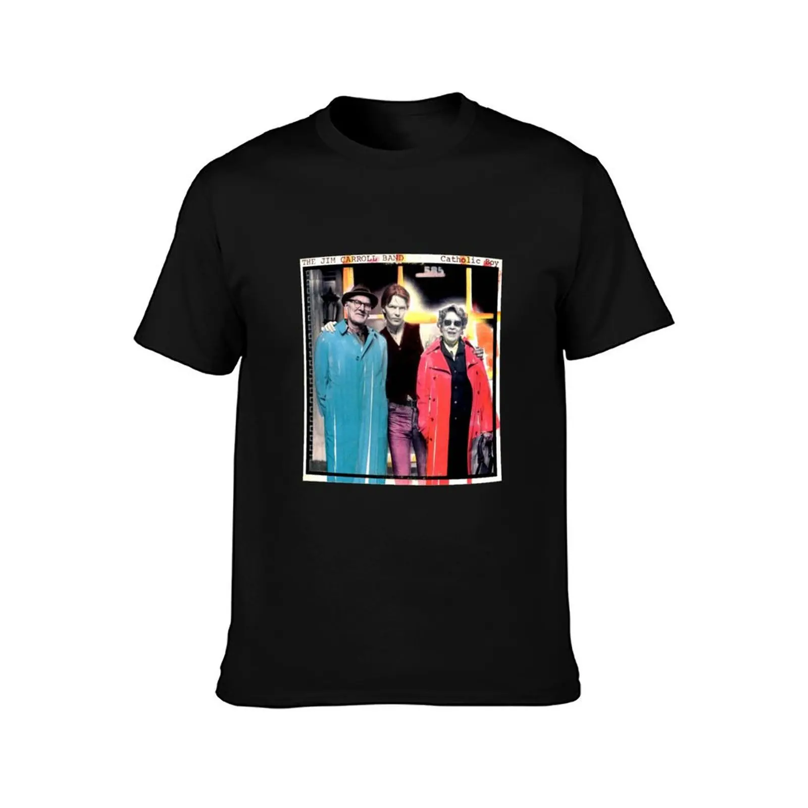 People Who Died Catholic Boy Punk Rock Jim Carroll Band 1980 Throwback T-Shirt Basic Solid Color Short Sleeve T-Shirt