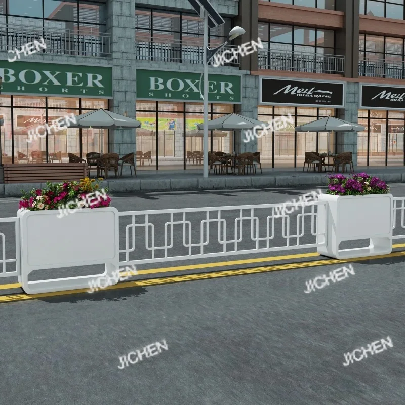 صندوق زهور البندول الخارجي مجموعة من الحديد المطاوع قسم مبيعات السياج قسم مستطيل في الهواء الطلق #4