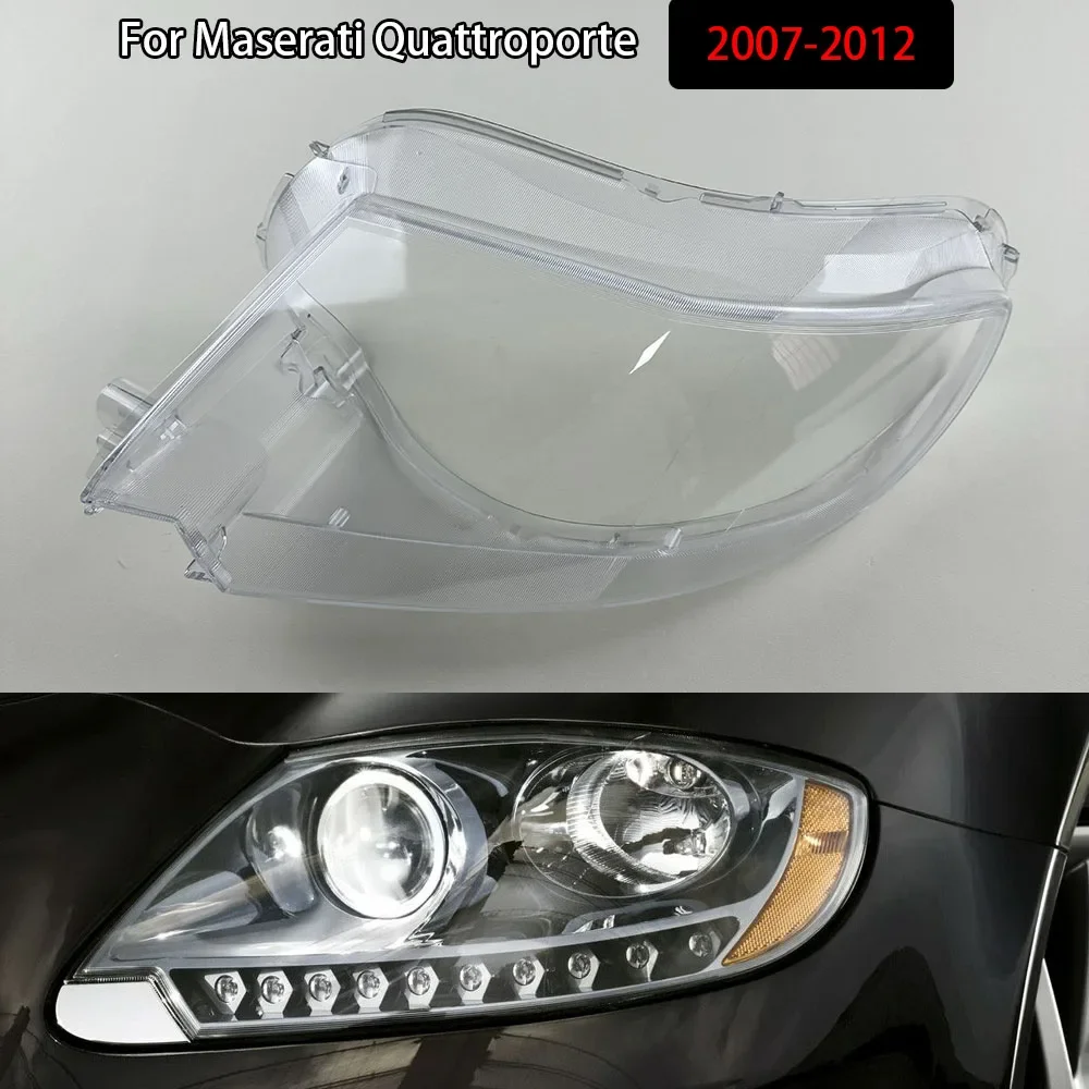 

For Maserati Quattroporte 2007-2012 Headlight Cover Headlamp Shell Headhights Lens Lampshade Transparent Plexiglass
