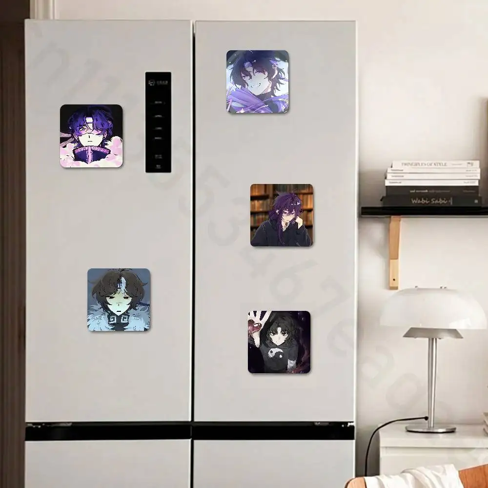 W-Wifie Cartoon Anime Fridge Magnets Magnetic Refrigerator Memorial Gifts For Kitchen Office Locker Travel Home Deco