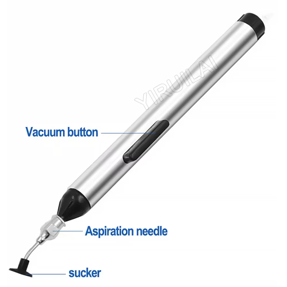 فراغ مص شفط القلم مزيل مصاصة مضخة IC مصلحة الارصاد الجوية الملقط التقاط أداة لحام ديسولديرينغ أدوات مع 3 رئيس شفط
