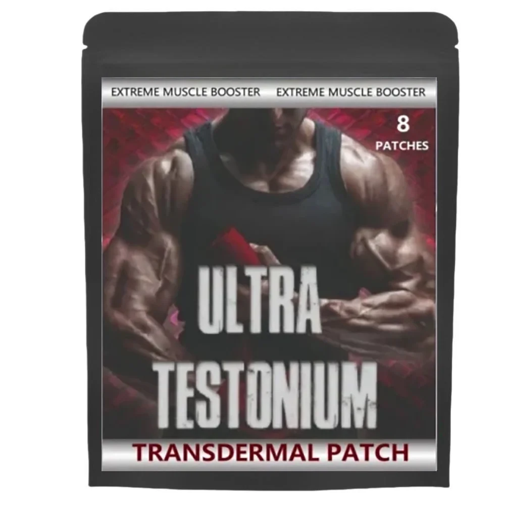 

Ultra Testonium Muscle Building Booster Testo Testosterone KLXVUYEG Extreme 8 Transdermal Patches.Made in the USA. 8 Week Supply