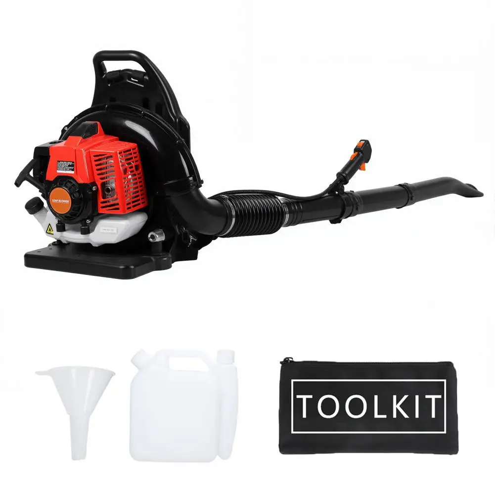 Gas Backpack Leaf Blower 63cc 2-Stroke Engine  700CFM 200MPH High-Powered Blower For Lawn Yard Cleanup Efficient Fuel Tank
