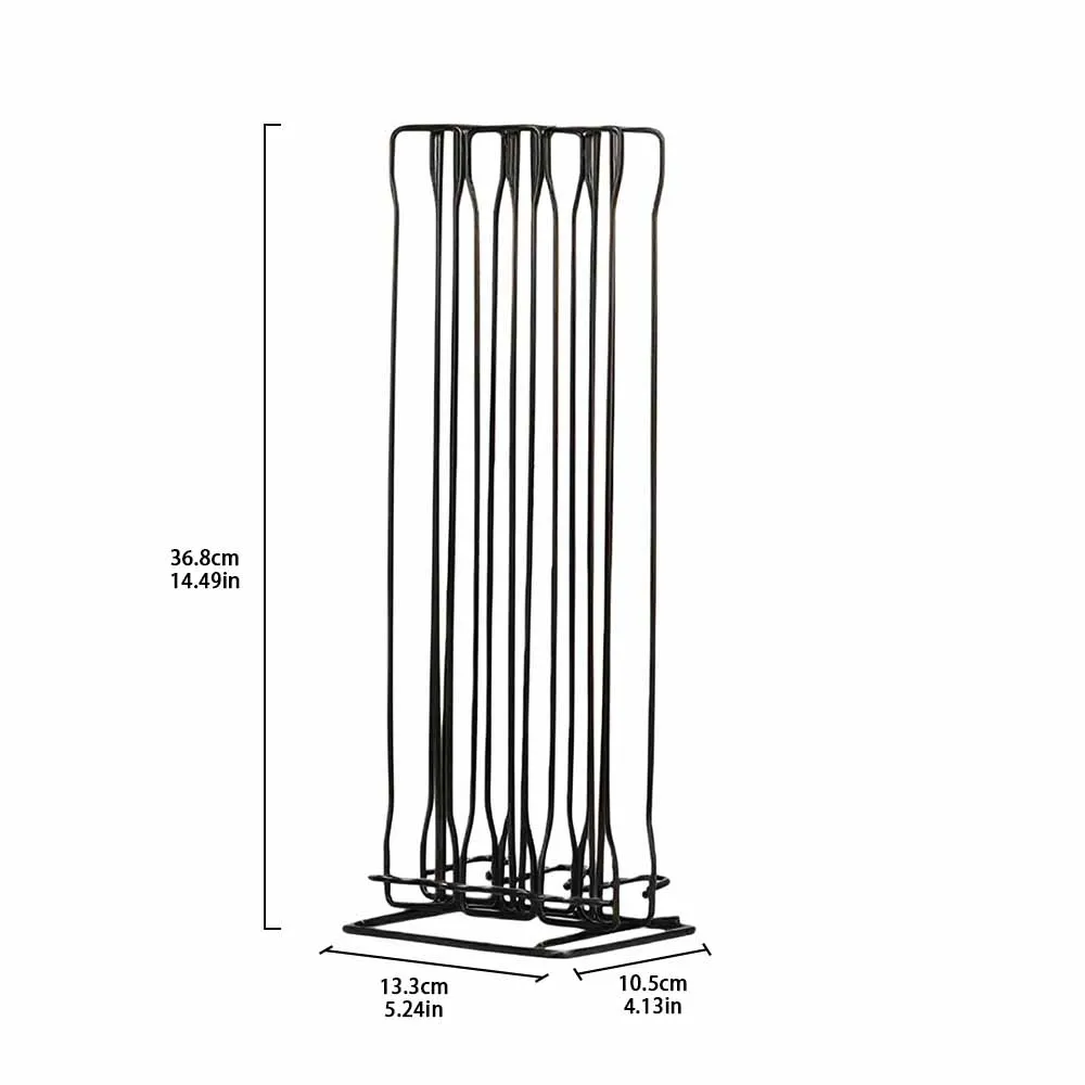 60 iron coffee capsule storage rack, floor standing Nespresso capsule sorting rack, storage rack