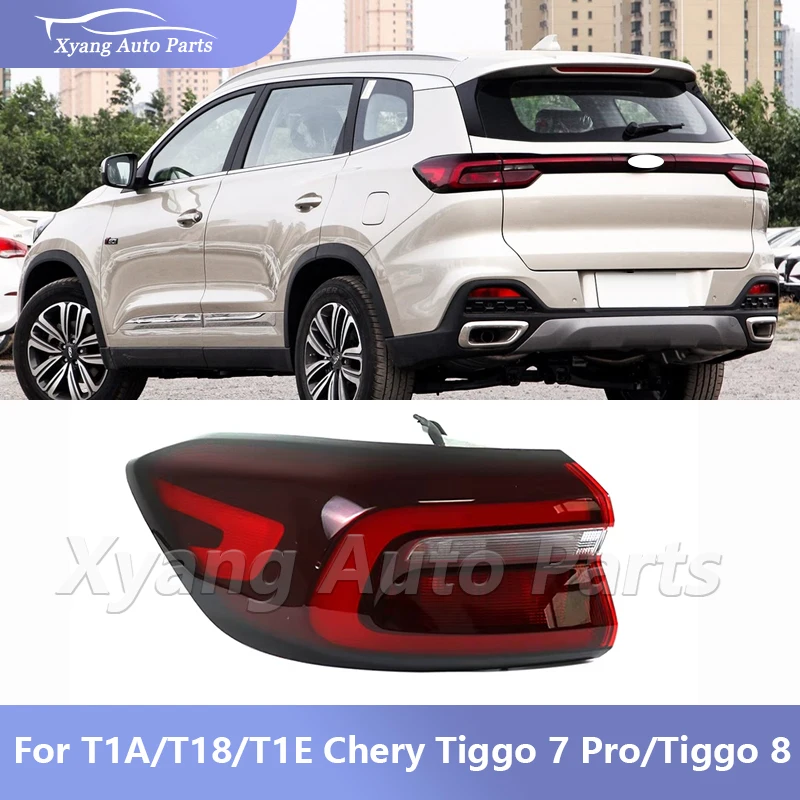 Taillight Brake Light Rear Bumper Taillight T1A/T18/T1E for Chery Tiggo 7 Pro/Tiggo 8 605000201AA 605000202AA