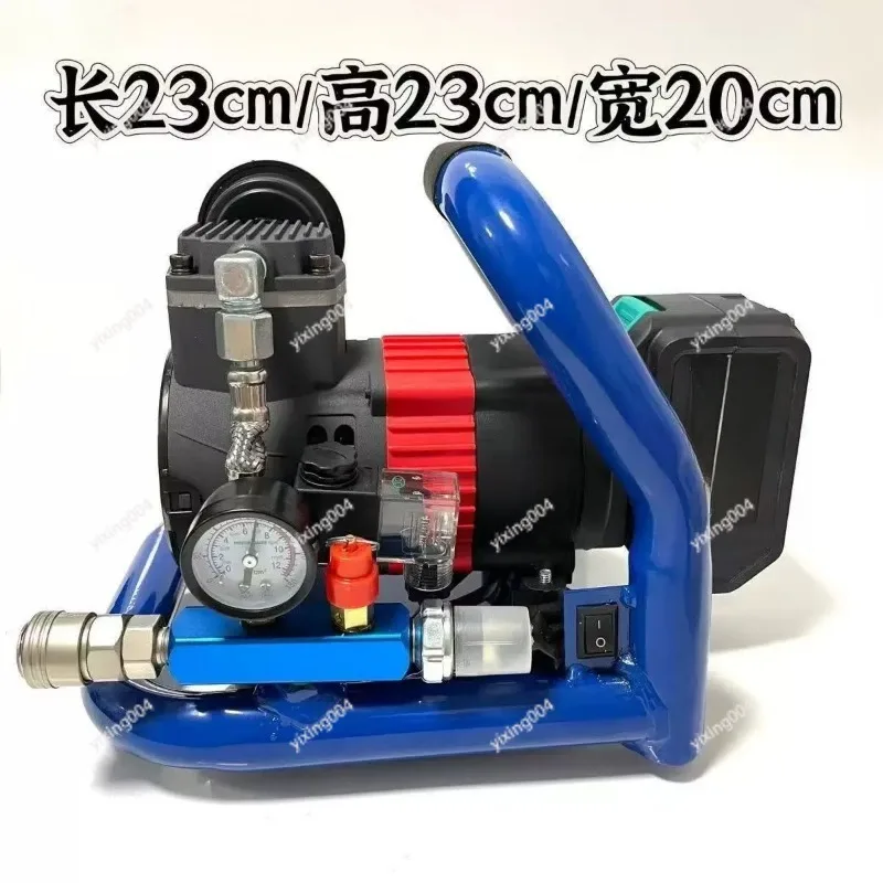 Brushless Lithium Air Compressor, 1.5L Portable Mini Inflator for Woodworking DIY Use