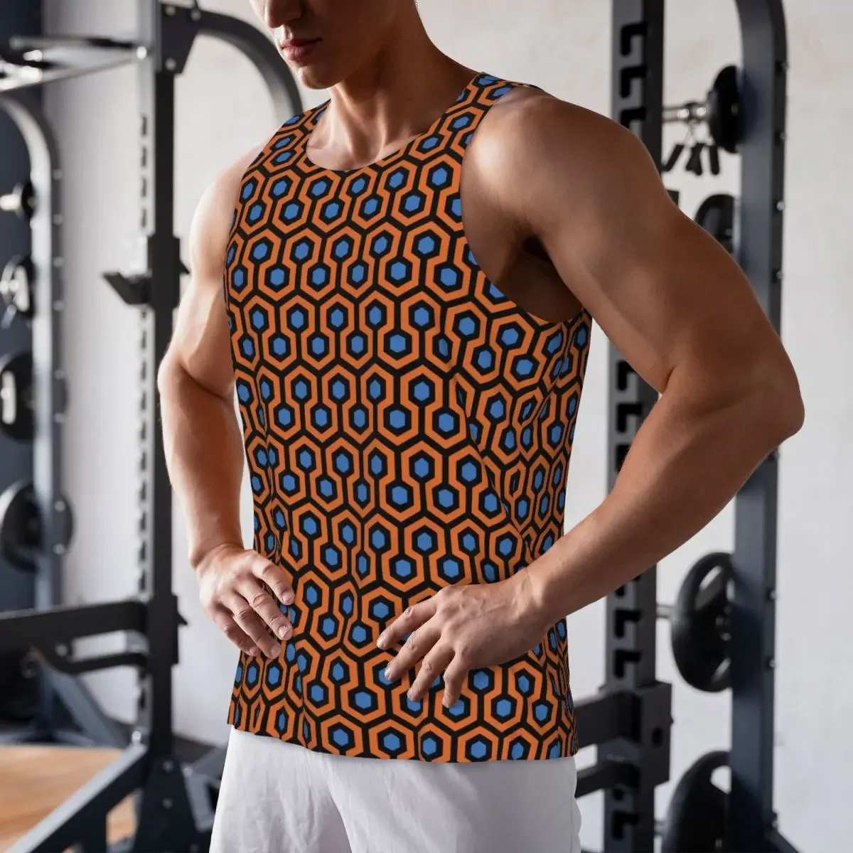 Quick Dry Overlook Hotel Carpet From The Shining PurpleGreen Gym Tank Muscle Sleeveless Shirt Bodybuilding Breathable Vest