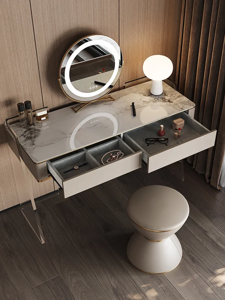 

Italian minimalist suspended dresser bedroom modern minimalist acrylic online celebrity luxury rock transparent makeup table