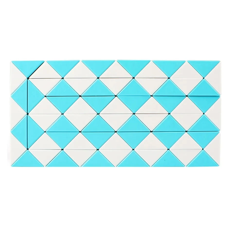 QIYI 72 segmenti Magic Rule Snake Cube varietà fai da te elastico cambiato popolare Twist Transformable Kid Puzzle Toy per bambini