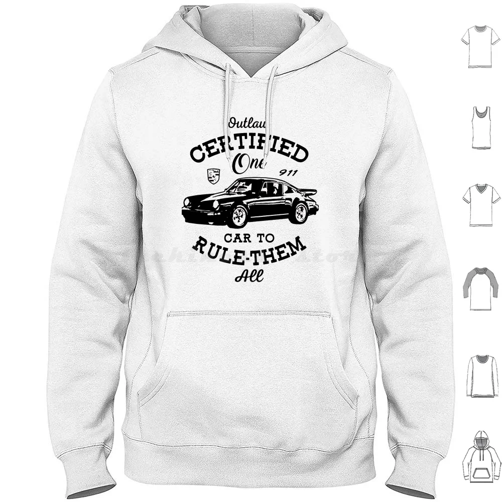 Outlaw Certified-One Car To Rule Them All Hoodie cotton Long Sleeve Vintage Look Vintage Classic Car Vintage Vintage