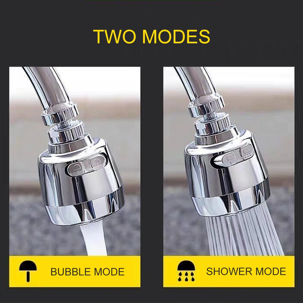 360 Degree Rotatable Tap Aerators Diffuser Splash-Proof Faucet Water Filter Nozzle Faucet Universal Bubbler Kitchen Accessories