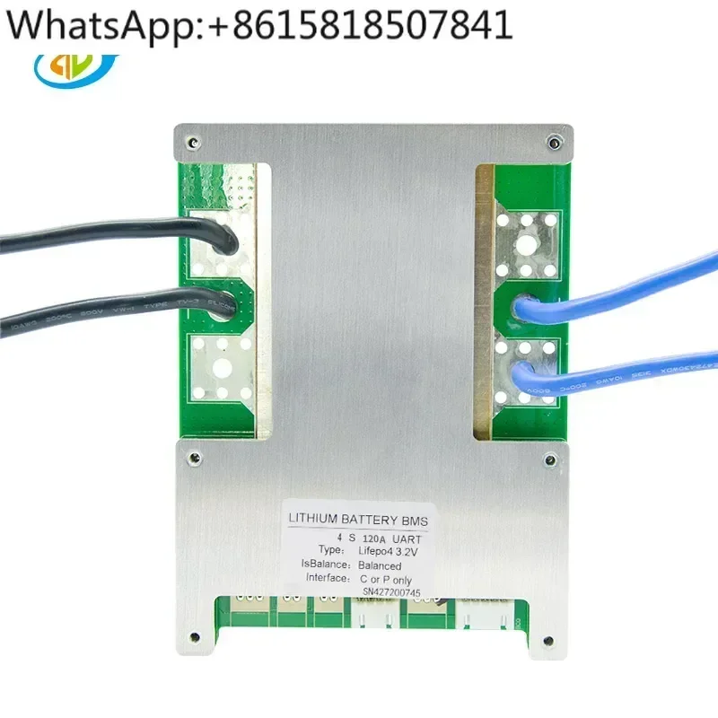 jiabaida smart bms 12v 4s 120a protection board bms for lifepo4 battery pack with UART for electric motor