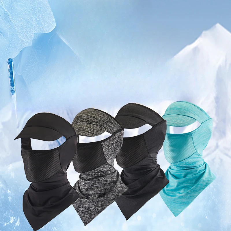 

Ice Silk Sunscreen Mask Full Face Breathable Headgear Scarf Summer Men's Face Towel Motorcycle Fishing Cycling Equipment