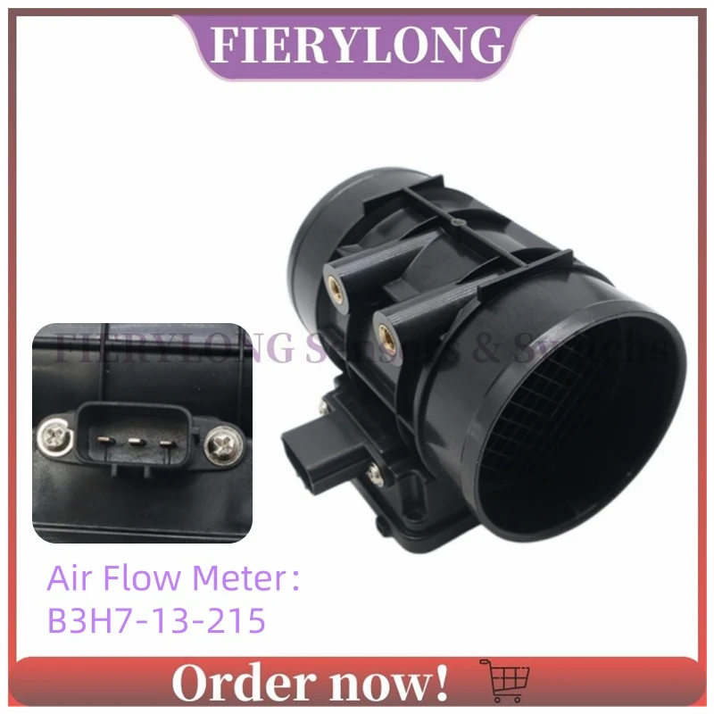 B3H7-13-215 Engine MAF Mass Air Flow Sensor For Mazda Protege Ford Aspire F4BZ-12B579-A B3H7-13215R-00 E5T5-117169-10 1570372
