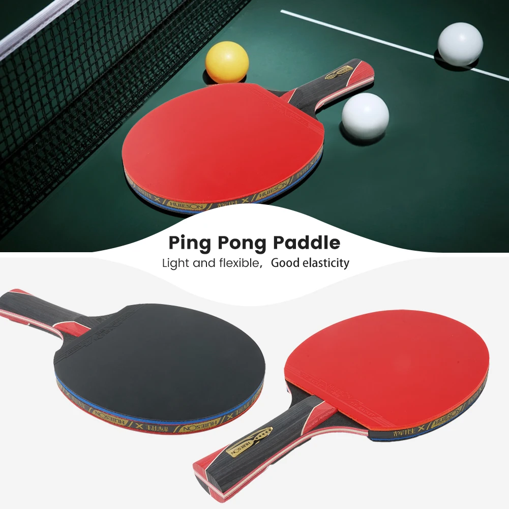 Advanced Table Tennis Bat Carbon Fiber Rubber Enhances Attack Power Stability Flexible Injury-Resistant Competitive Play