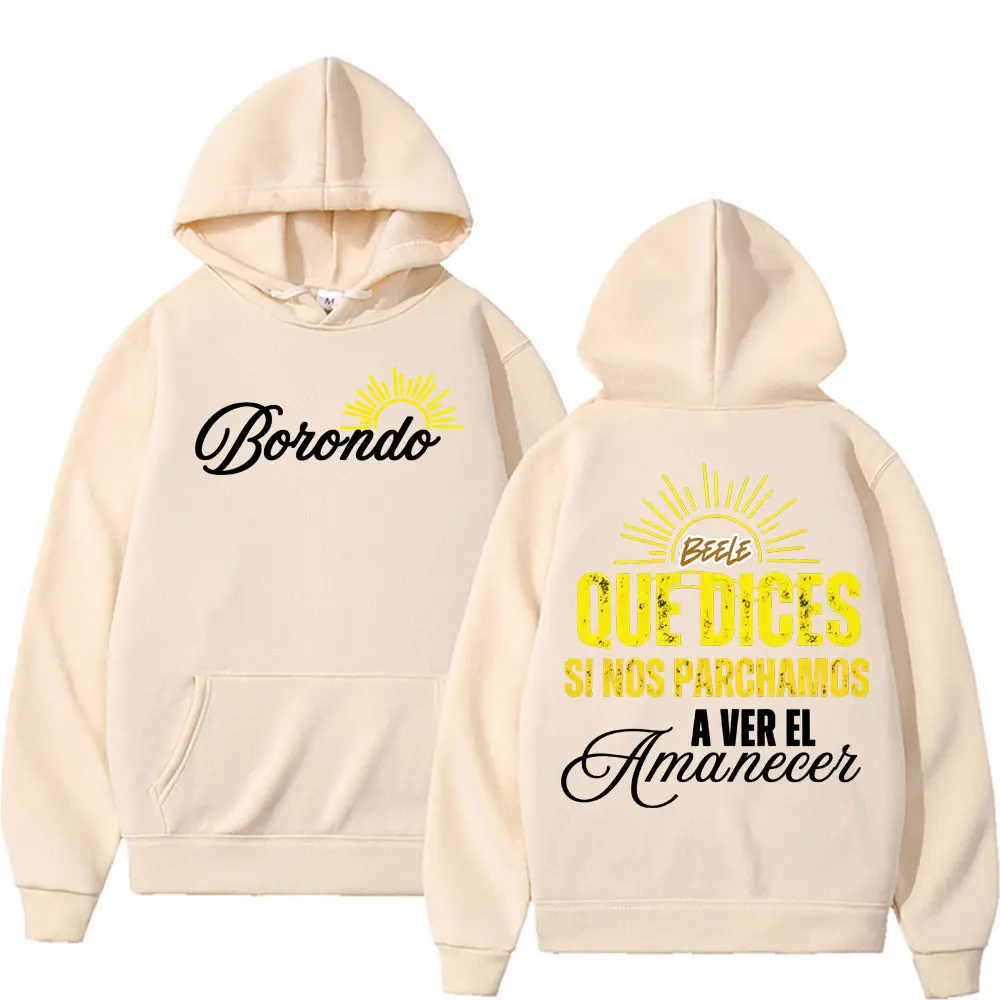 مغني الراب Beele Que النردات Si Nos Parchamos Merch هوديس الرجال النساء خمر الموضة الكلاسيكية البلوز الشارع الشهير كم طويل مقنع