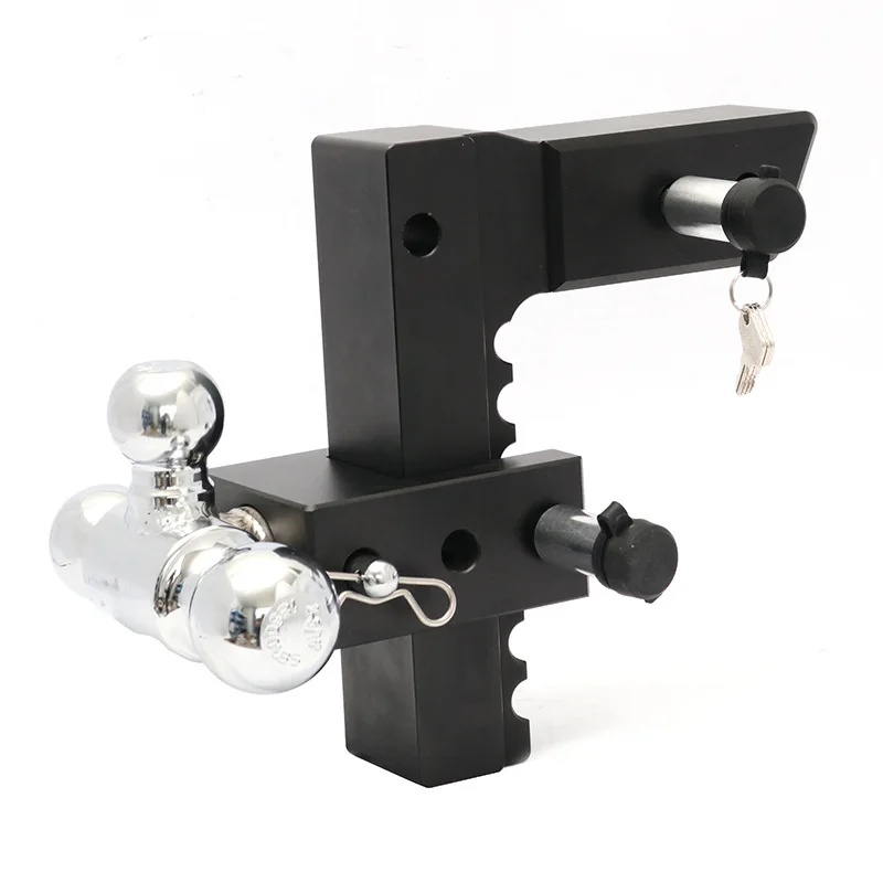 Aluminum alloy adjustable trailer arm three ball head cross-border trailer traction pull