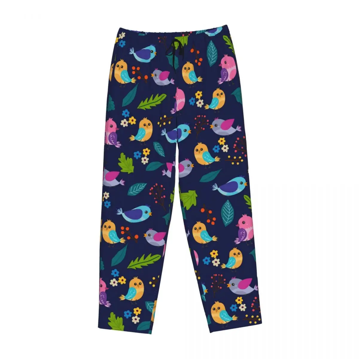 Custom Women's Parrot Bird Pajama Pants Print Cute Parrot Sleep Sleepwear Bottoms with Pockets