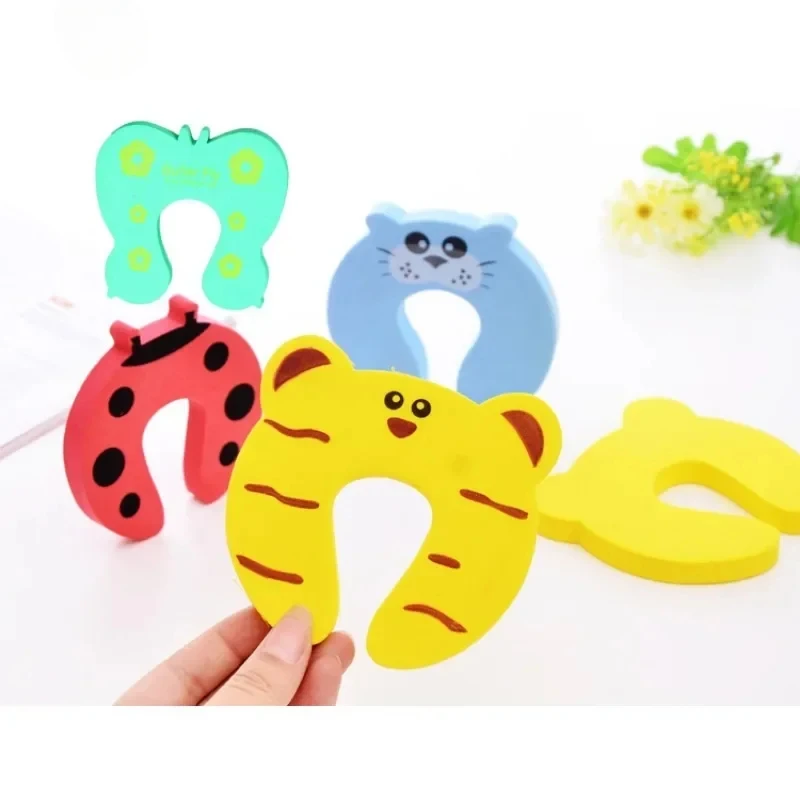 Child Security Protection Lock Finger Protector Baby Safety Door Stopper Anti-pinch Hand Cartoon Animal Door Block Thick