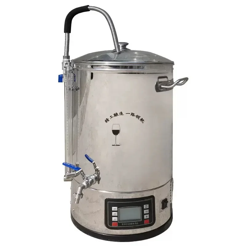 Stainless Steel Home Alcohol Distiller, Intelligent Temperature Control Wine Making Machine for Fruit Wine & Baijiu