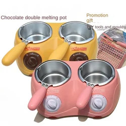 Small chocolate melting pot handmade soap butter electric heating furnace machine single and double pot kitchen baking tools