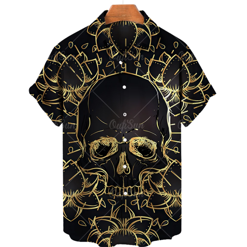 Bold Print Hawaiian Beach Shirts