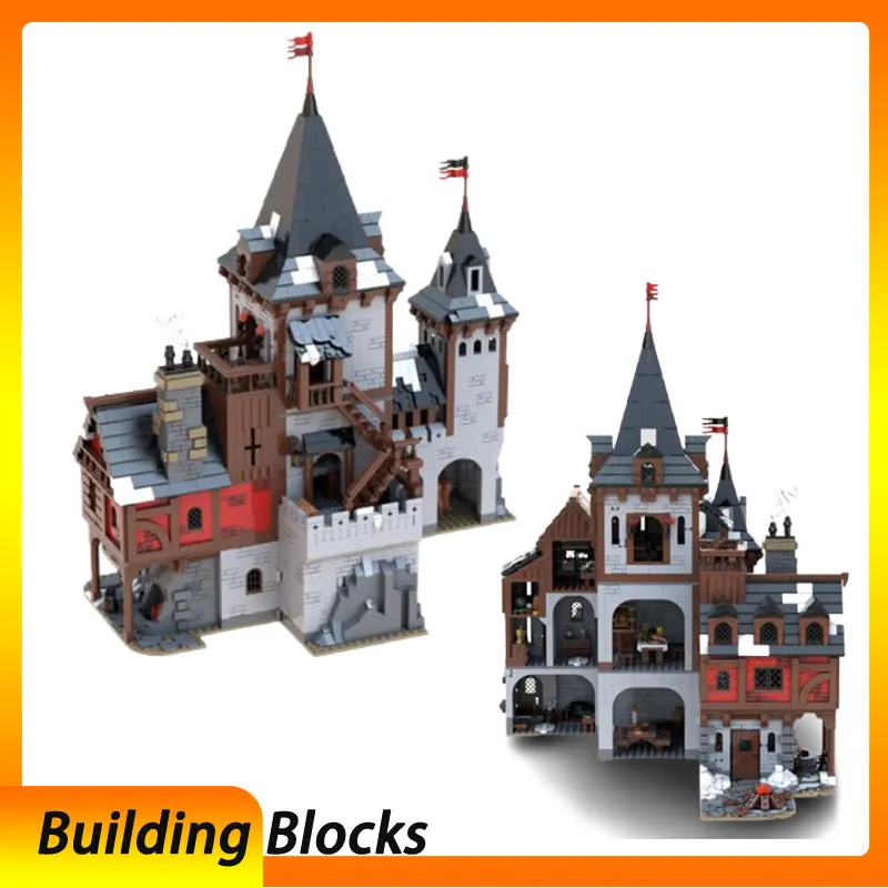 

Spot MOC-233536 3962pcs Castle DIY small particle assembly building blocks educational toy model gift set ornaments