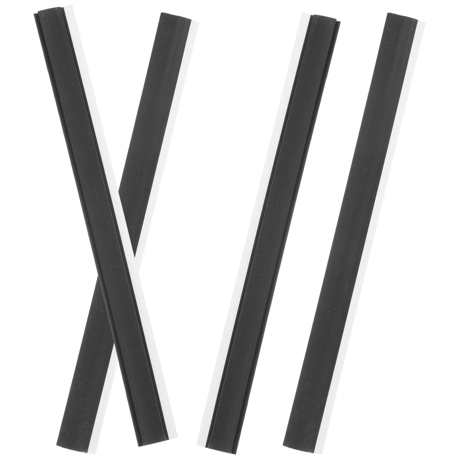 Pans Dustpan Rubber Strip Ash Bucket Edge Garbage Entrance Soft Pressure Accessories Gluesticks Black Lips