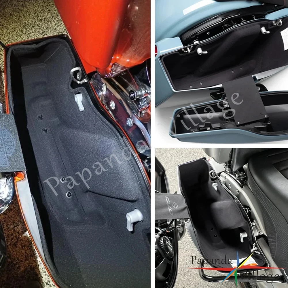 Tas Sadel Touring Lapisan Sadel Sepeda Motor Bagian Dalam untuk Harley Road Glide CVO ST FLTRXSTSE FLTRX Street Glide FLHX FLHXI 2024-Nanti