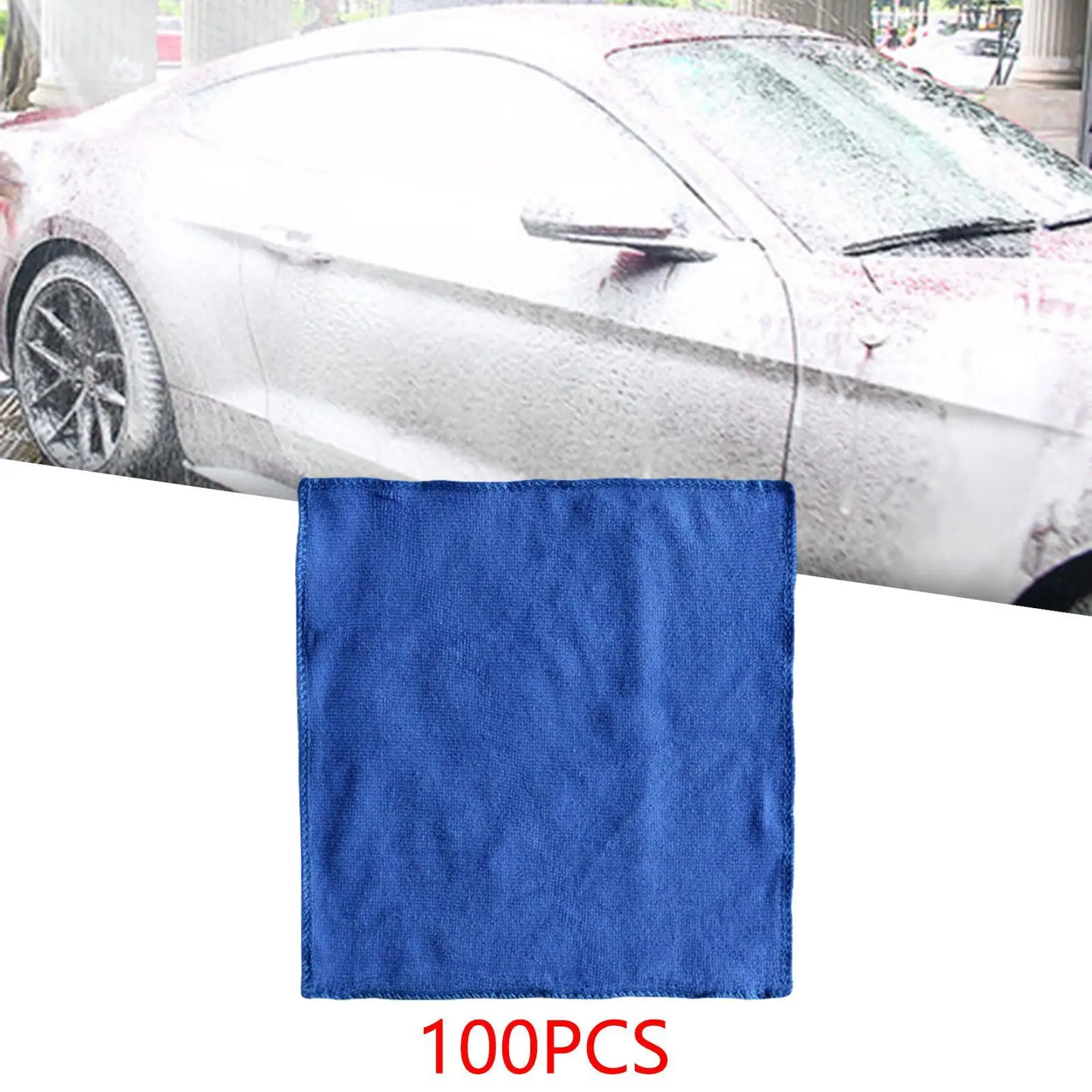 

100 Pieces Microfiber Cleaning Cloths,Accessories Multifunctional Blue,Cleaning Towel for Office Bathroom House Cleaning